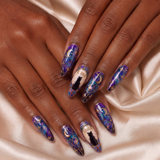 Galaxy Cat - Personalized Press-On Nails alternate image