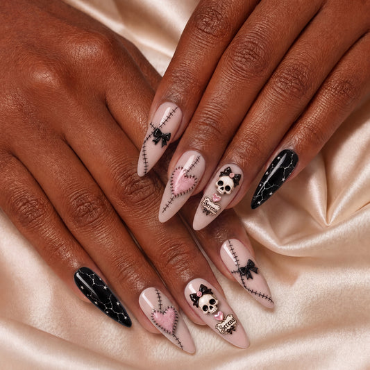 Stitched in Starlight - Personalized Press-On Nails alternate image