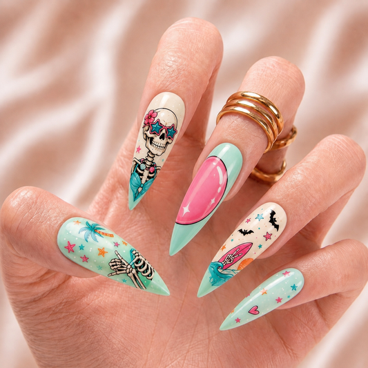 Spooky Cute Summer - Personalized Press-On Nails alternate image