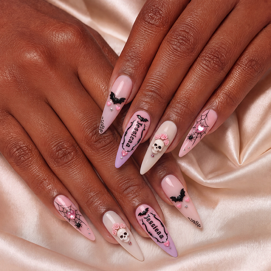 Sugar Skull Crush - Personalized Press-On Nails alternate image