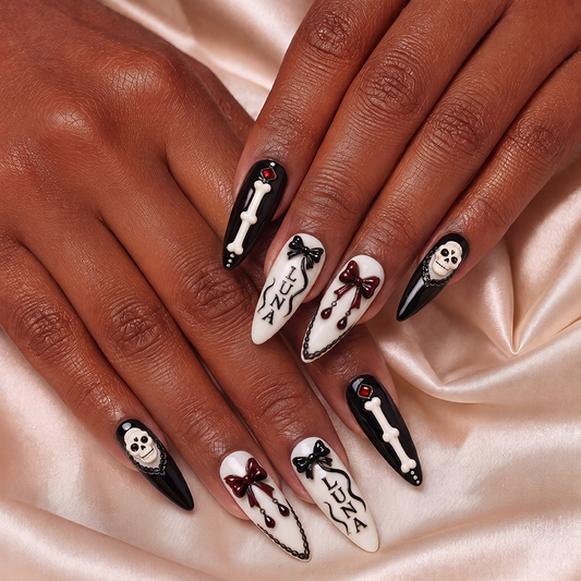 The Mourning Rose - Personalized Press-On Nails alternate image