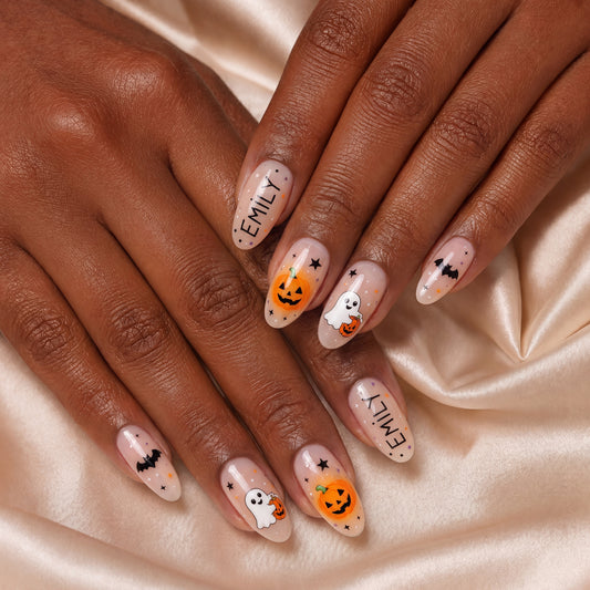 Sweet Boo Pumpkin - Personalized Press-On Nails alternate image