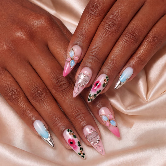 Petal Symphony - Personalized Press-On Nails alternate image