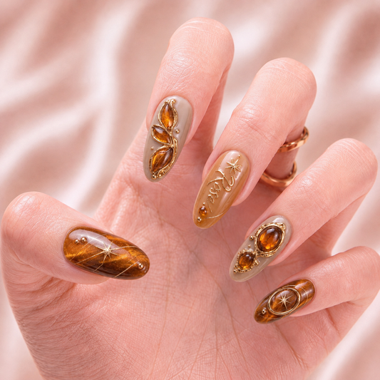 Honey Nebula - Personalized Press-On Nails alternate image