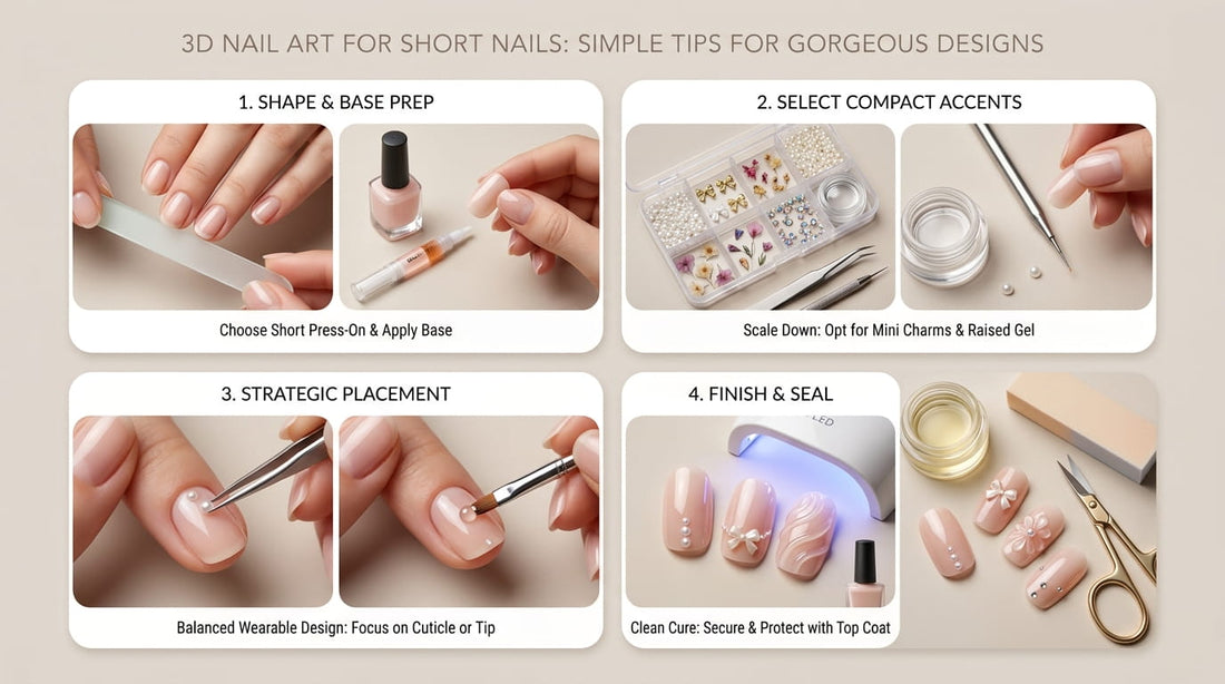 3D Nail Art for Short Nails: Easy Techniques That Work Well