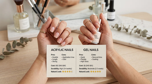 Acrylic Nails That Look Natural vs Gel: Square Nails Guide