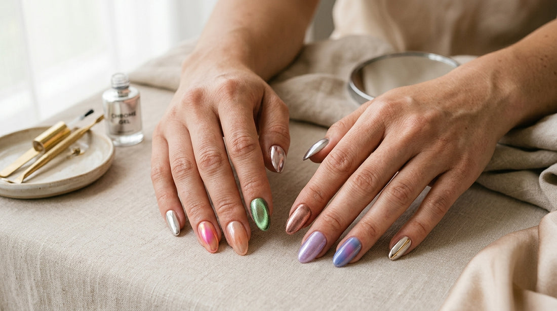 Chrome Nails DIY: Easy Aura, Jelly, Velvet & Minimalist Trends