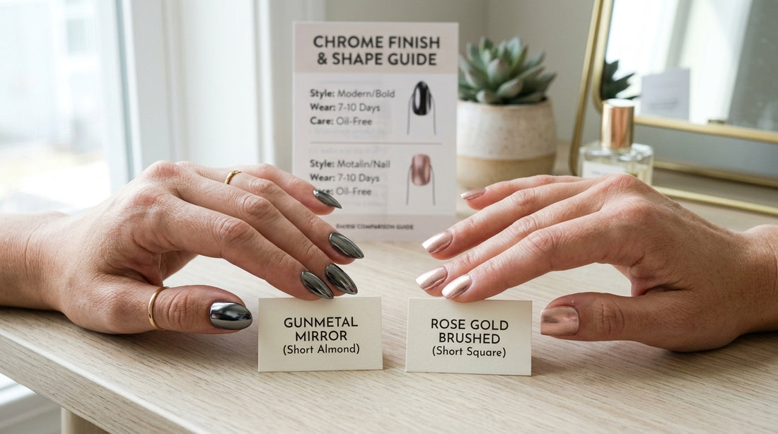 Chrome Short Press on Nails: Style Guide & Comparison