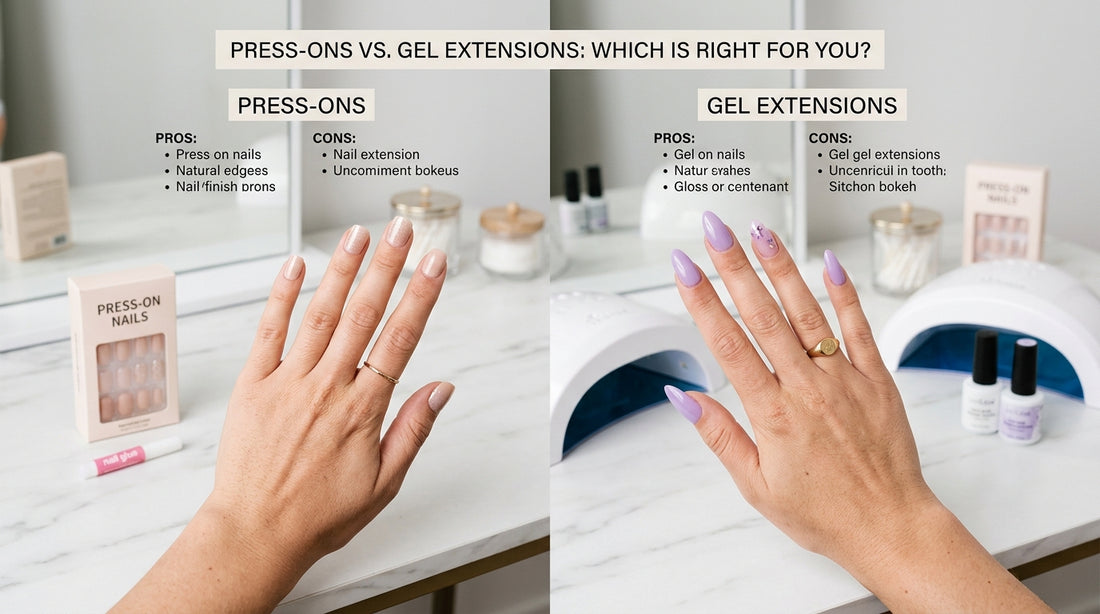 Gel Extension Designs vs Press-Ons: Which Is Better?