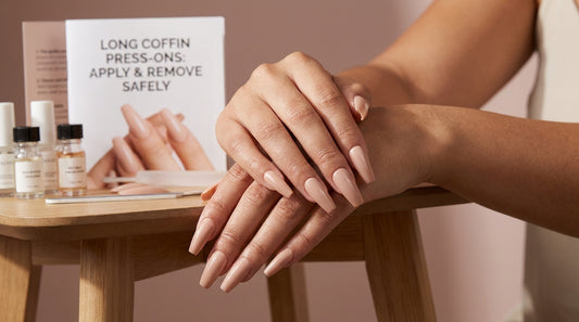 Long Coffin Press On Nails: How to Apply and Remove Safely