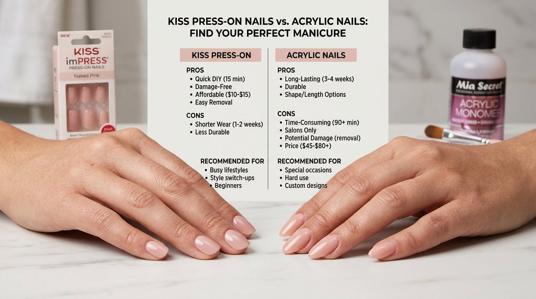 Kiss Press On Nails vs Acrylic: Pros, Cons & Verdict