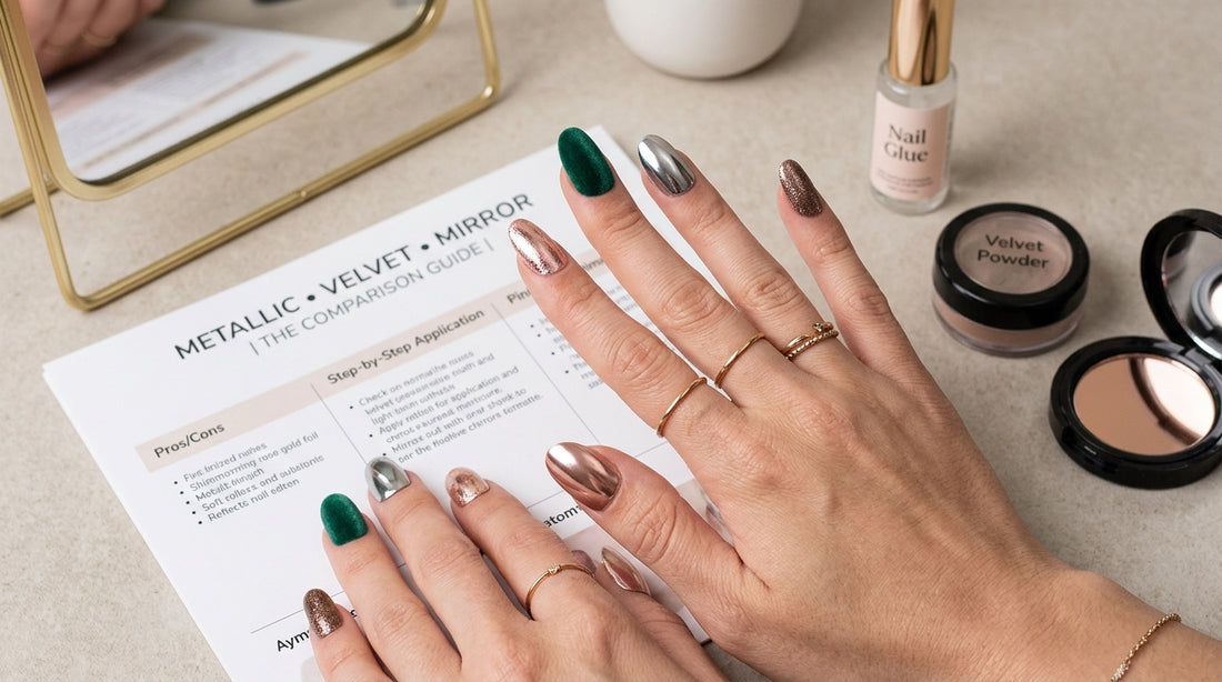 Metallic Nail Designs vs Velvet and Mirror: Which Shine Fits You?