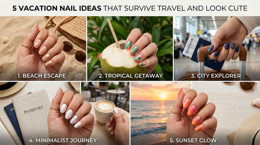 5 Vacation Nail Ideas for Travel-Friendly Cute Nails