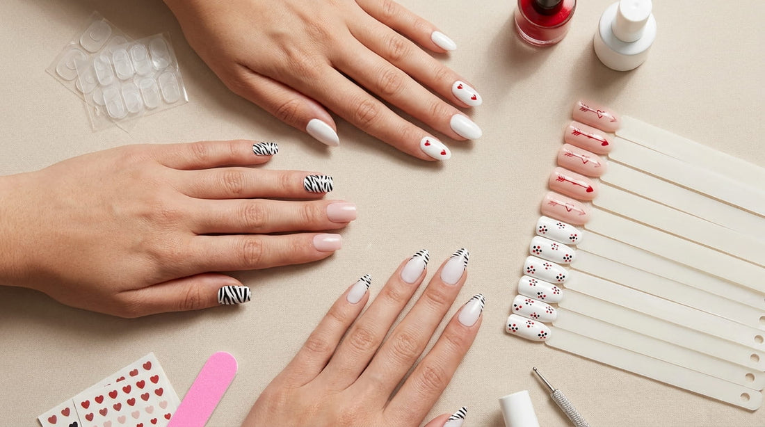 5 Valentine Nail Designs Using White & Zebra Prints on a Budget – ELVA ...