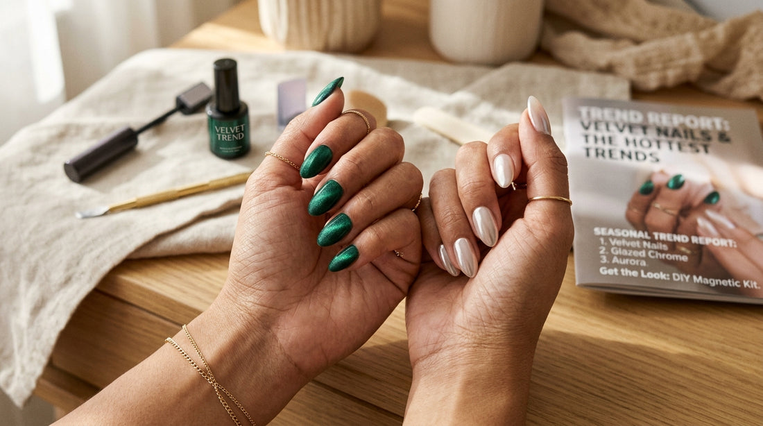 Velvet Nails: The Hottest Nail Trends Including Milky and Mirror