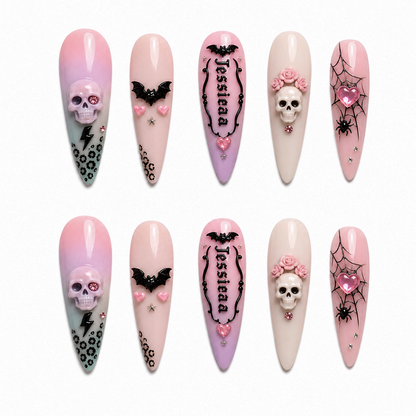 Sugar Skull Crush - Personalized Press-On Nails