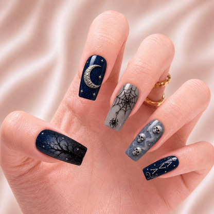 Midnight Moon Haunting - Personalized Press-On Nails