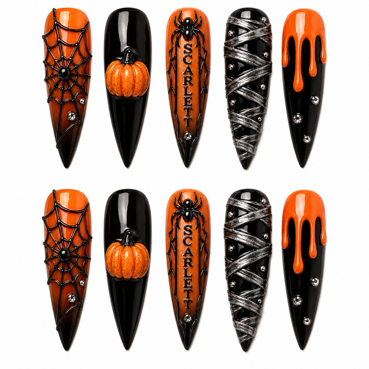 Webbed Magic - Personalized Press-On Nails