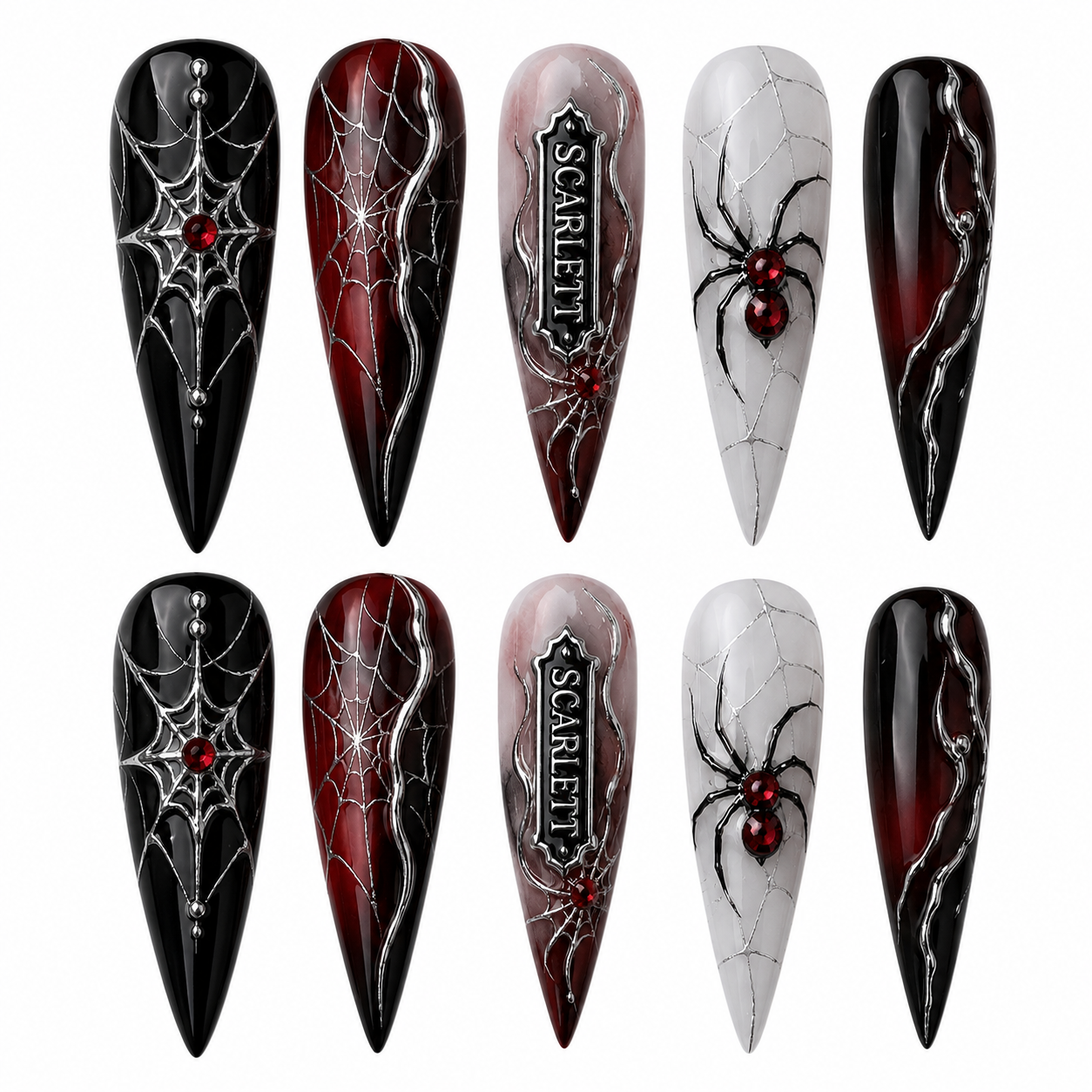 Velvet Venom - Personalized Press-On Nails