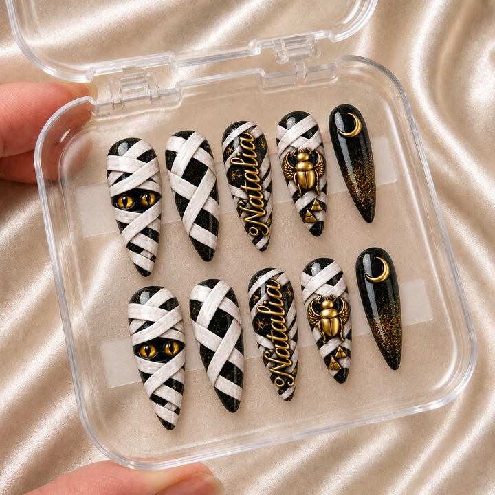 Mummy Wrap - Personalized Press-On Nails