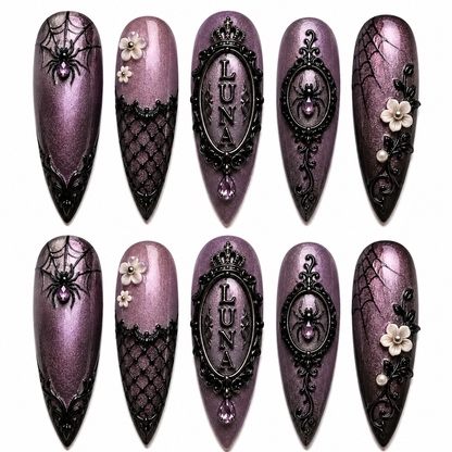 The Violet Relic - Personalized Press-On Nails