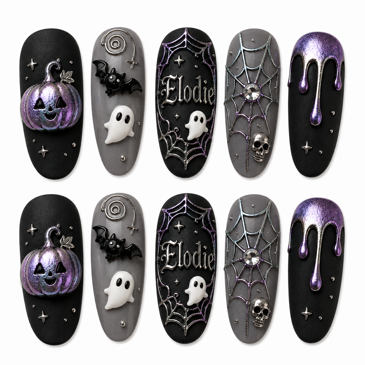 Violet Haunt – Personalized Press-On Nails
