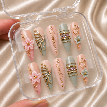 Blush Eden - Personalized Press-On Nails