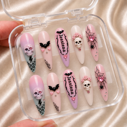 Sugar Skull Crush - Personalized Press-On Nails