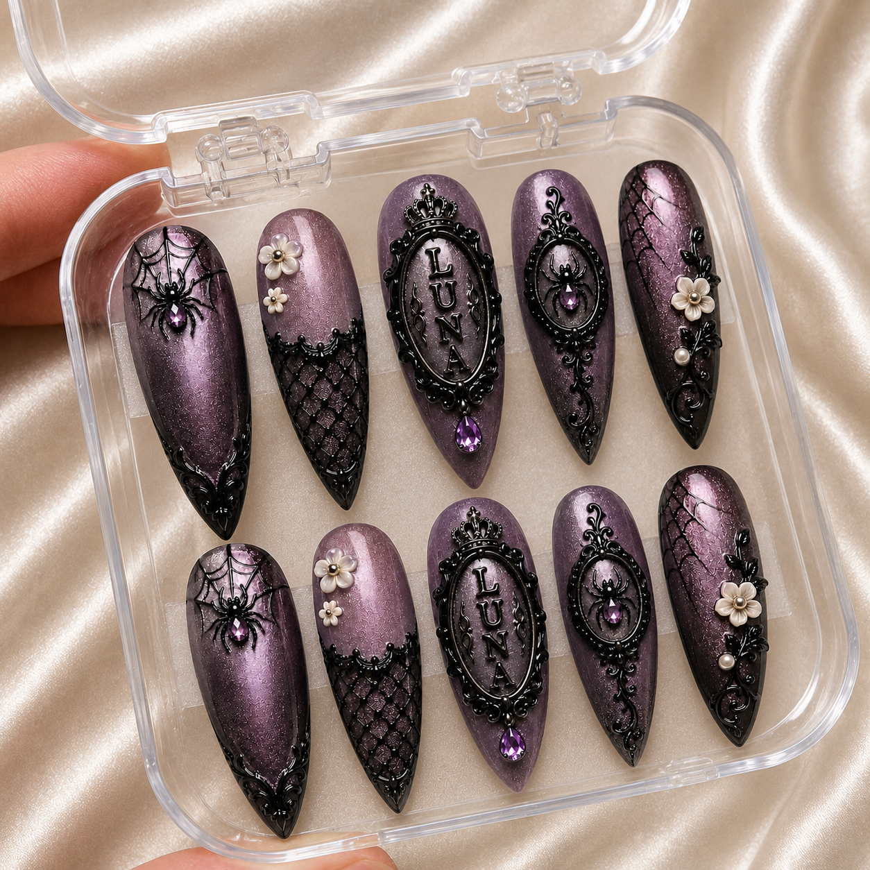 The Violet Relic - Personalized Press-On Nails
