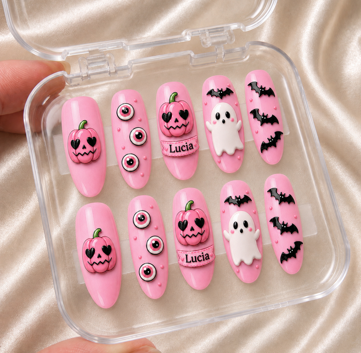Blush Ghoul Society - Personalized Press-On Nails