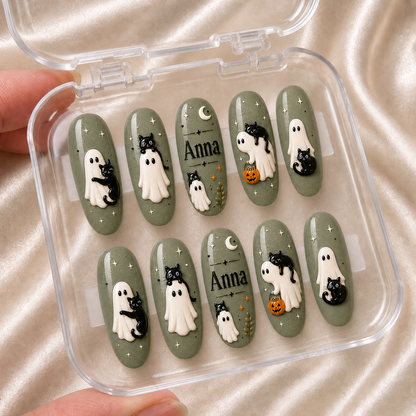 Phantom Purr - Personalized Press-On Nails
