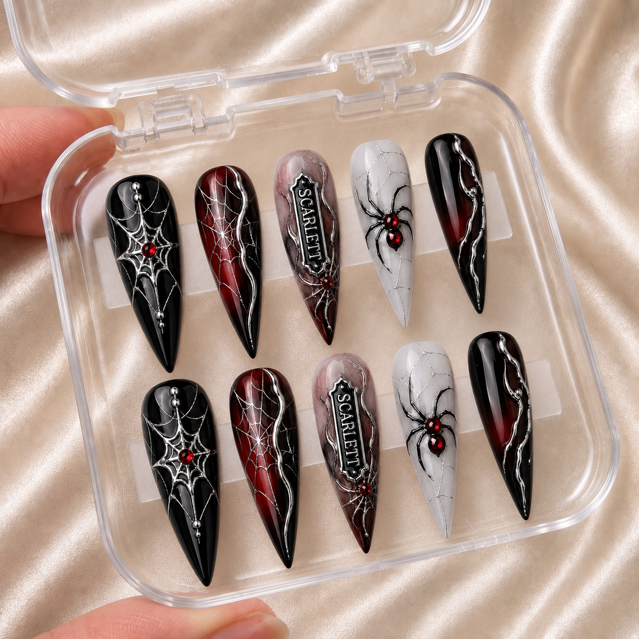 Velvet Venom - Personalized Press-On Nails