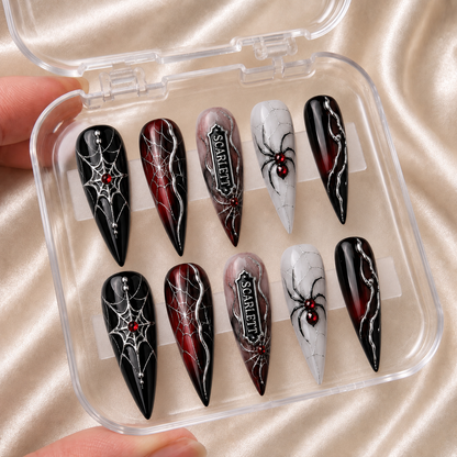Velvet Venom - Personalized Press-On Nails