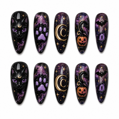 Midnight Familiar - Personalized Press-On Nails