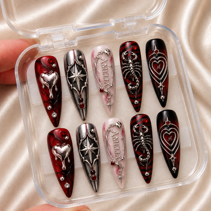 Bloodbound Love - Personalized Press-On Nails