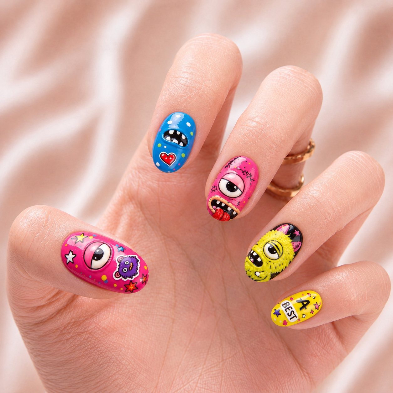 Fuggler Monster Bestie - Personalized Press-On Nails