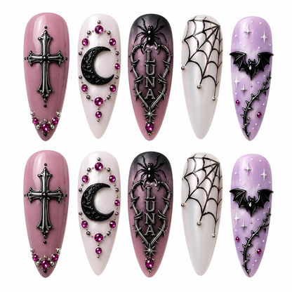 Moonthorn Reverie - Personalized Press-On Nails
