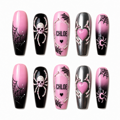 Pink Requiem – Personalized Press-On Nails