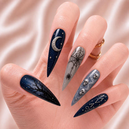 Midnight Moon Haunting - Personalized Press-On Nails