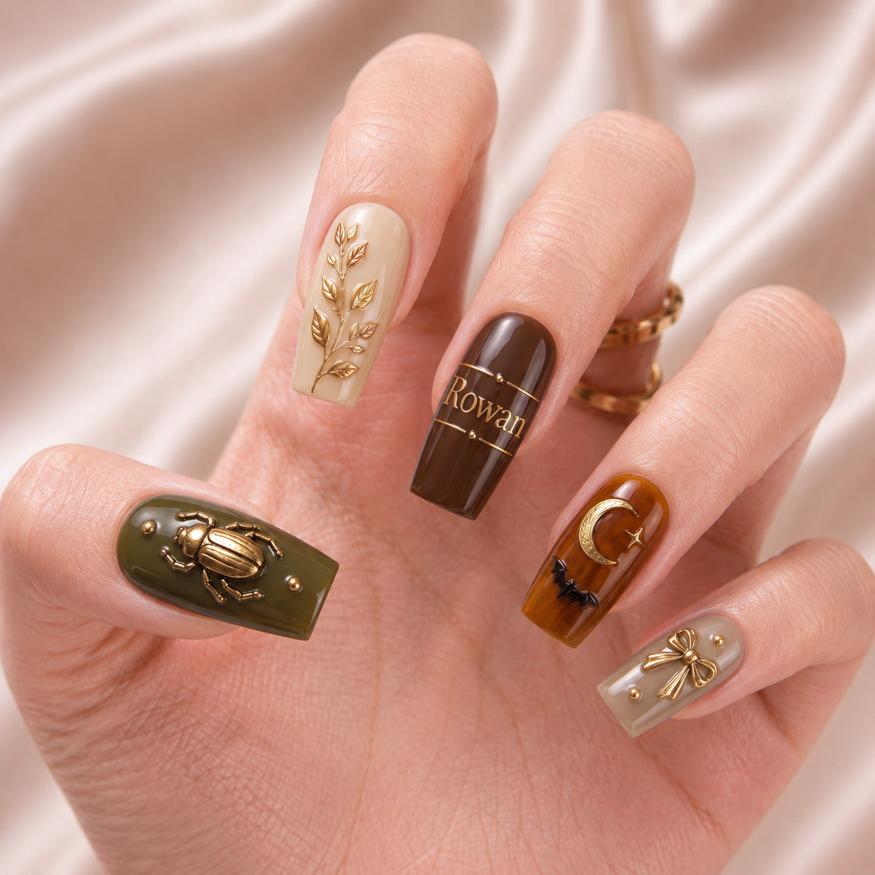 Olive Moon Curiosities - Personalized Press-On Nails