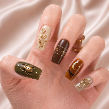 Olive Moon Curiosities - Personalized Press-On Nails