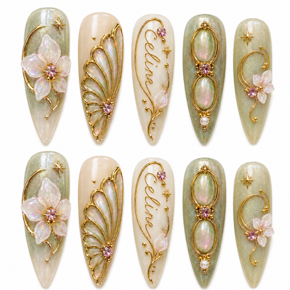Whispering Opal - Personalized Press-On Nails