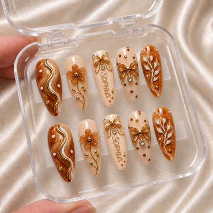 Honey Opaline - Personalized Press-On Nails