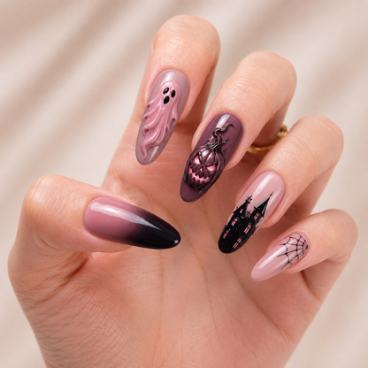 Dusty Rose Haunting- Personalized Press-On Nails
