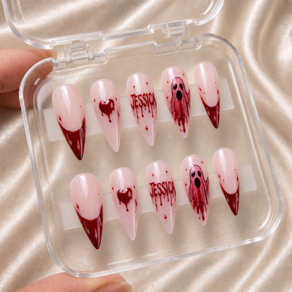 Bleeding Hearts - Personalized Press-On Nails