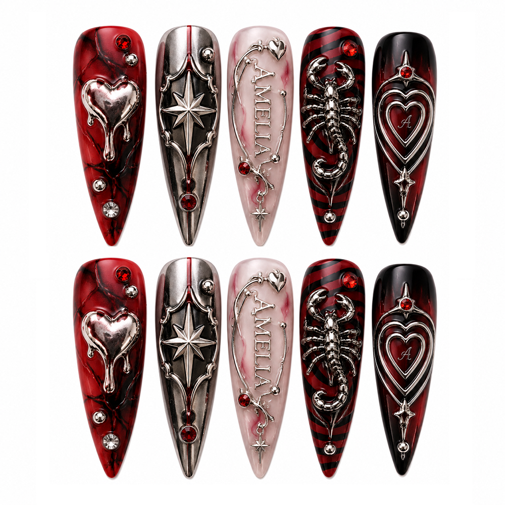 Bloodbound Love - Personalized Press-On Nails