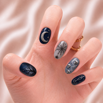 Midnight Moon Haunting - Personalized Press-On Nails