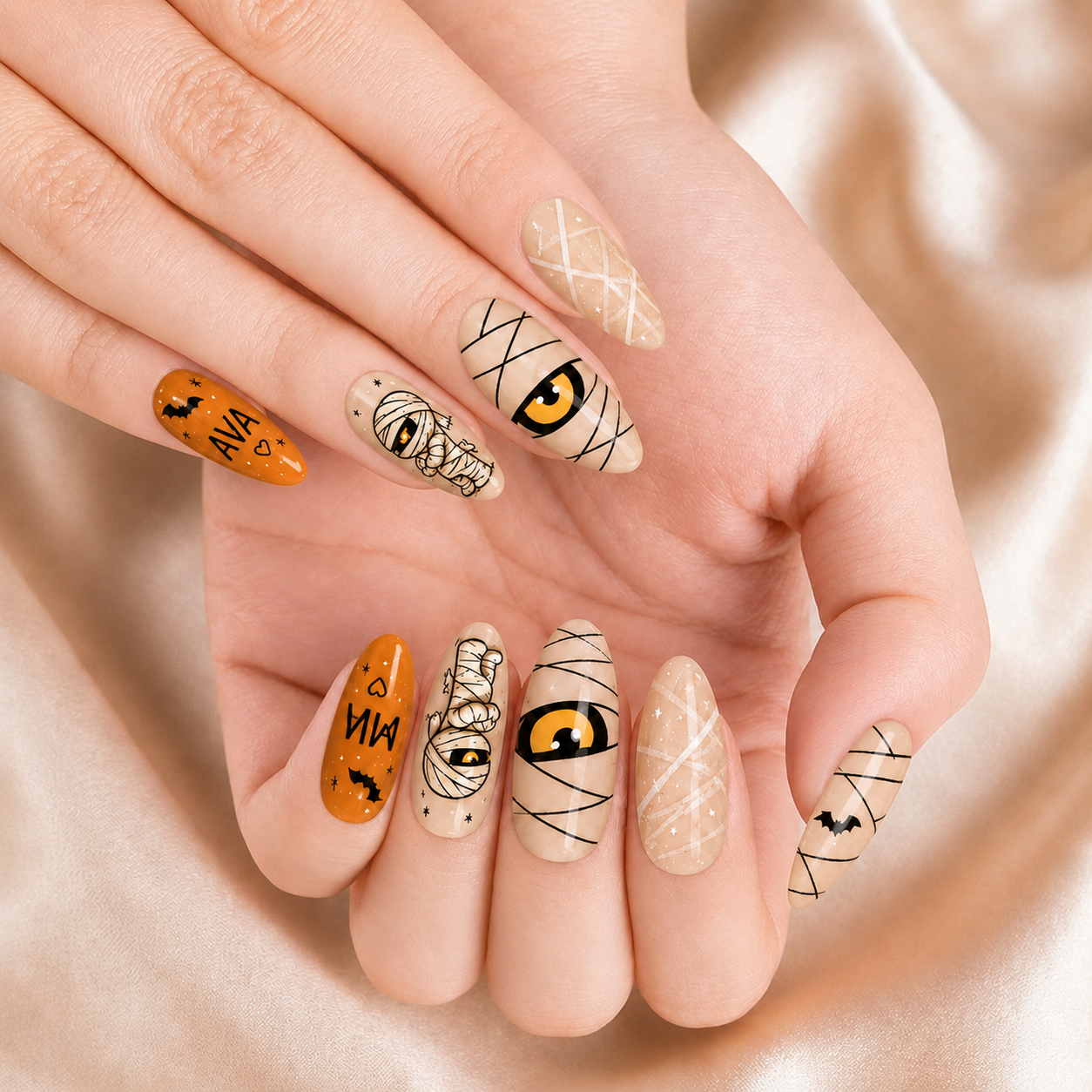 Grumpy Mummy Bestie - Personalized Press-On Nails