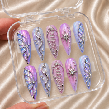 Astral Opaline - Personalized Press-On Nails