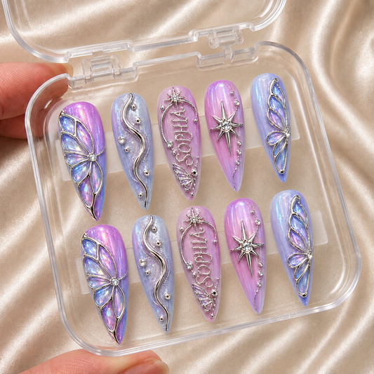 Astral Opaline - Personalized Press-On Nails